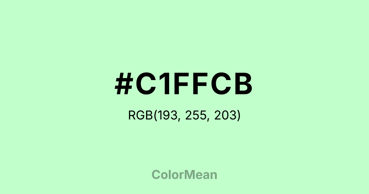 #C1FFCB color swatch