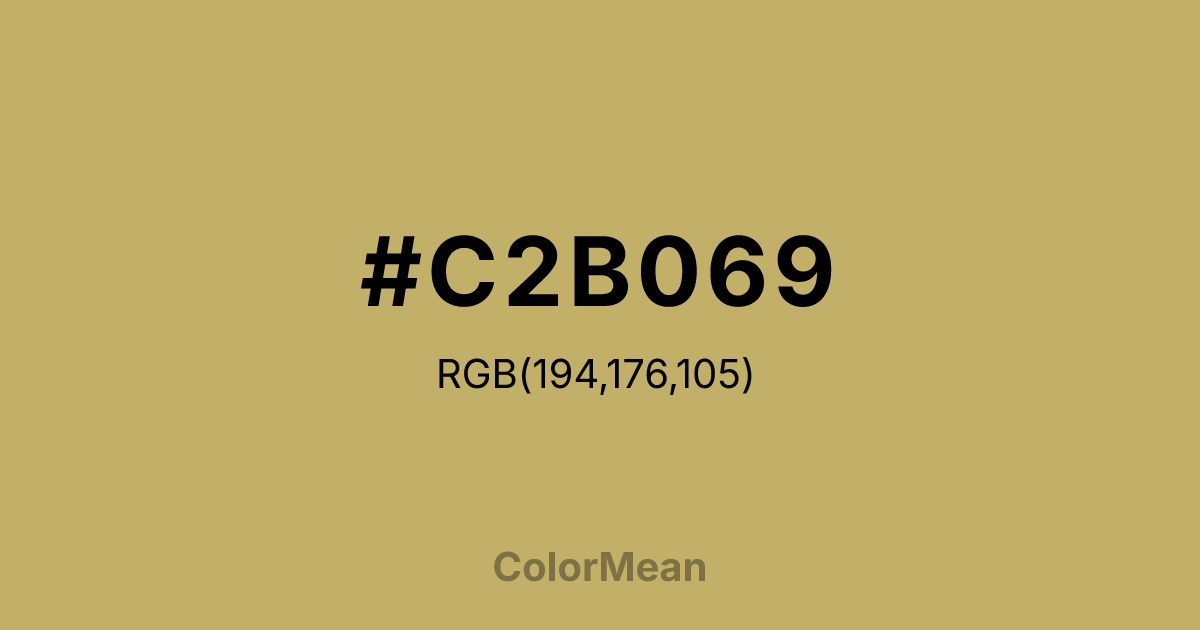 #C2B069 color swatch
