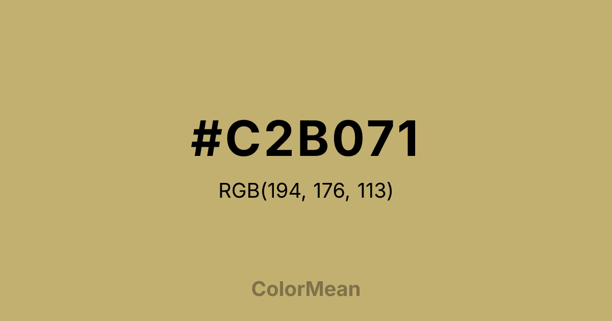 #C2B071 color swatch