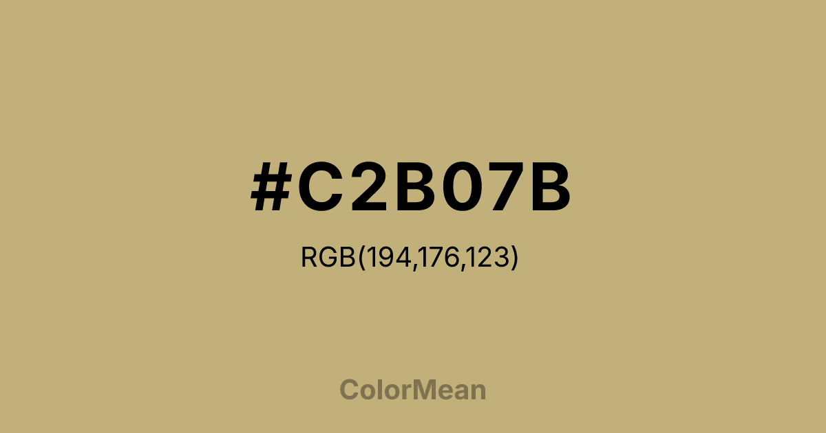 #C2B07B color swatch