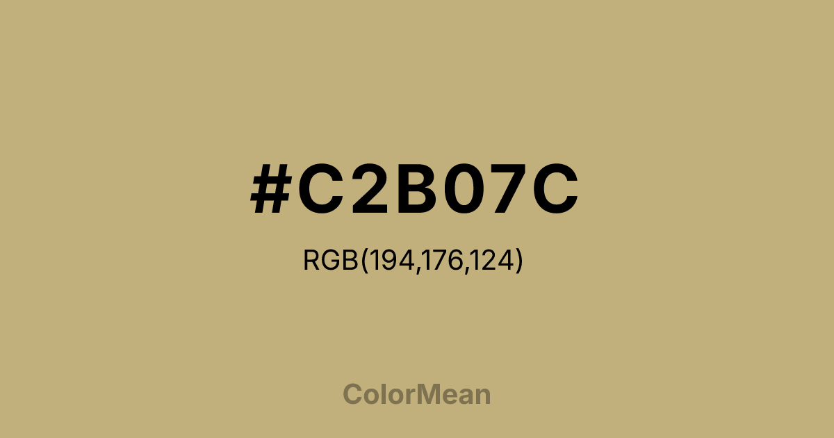 #C2B07C color swatch