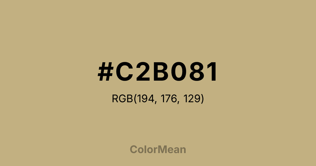 #C2B081 color swatch