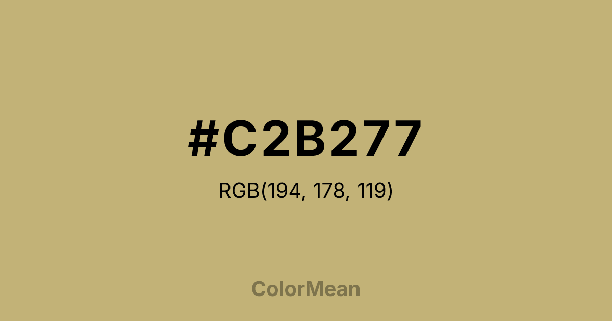 #C2B277 color swatch