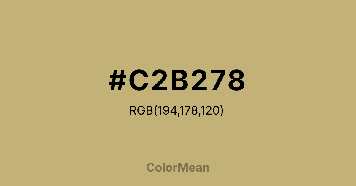 #C2B278 color swatch