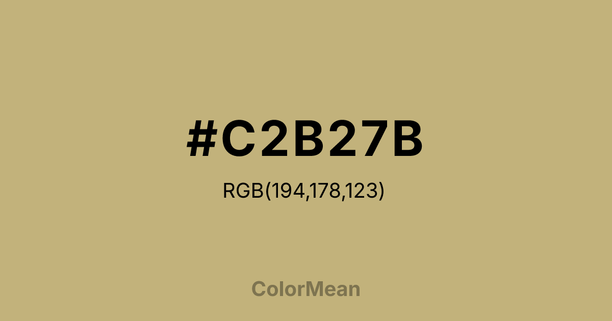 #C2B27B color swatch