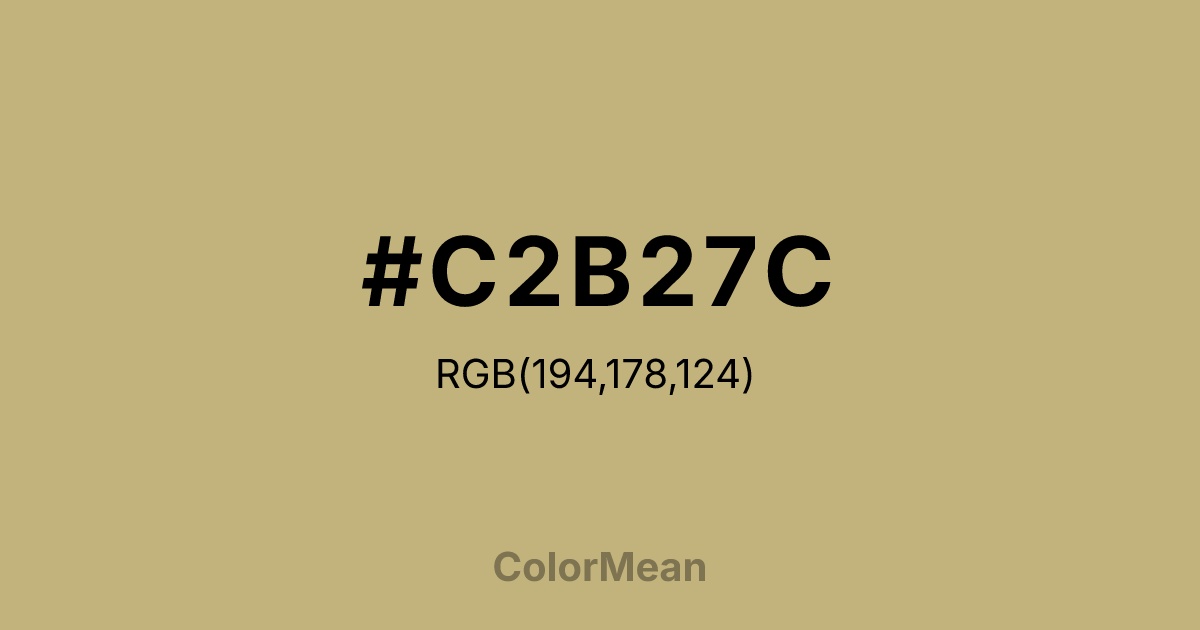 #C2B27C color swatch