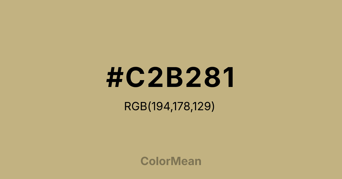 #C2B281 color swatch