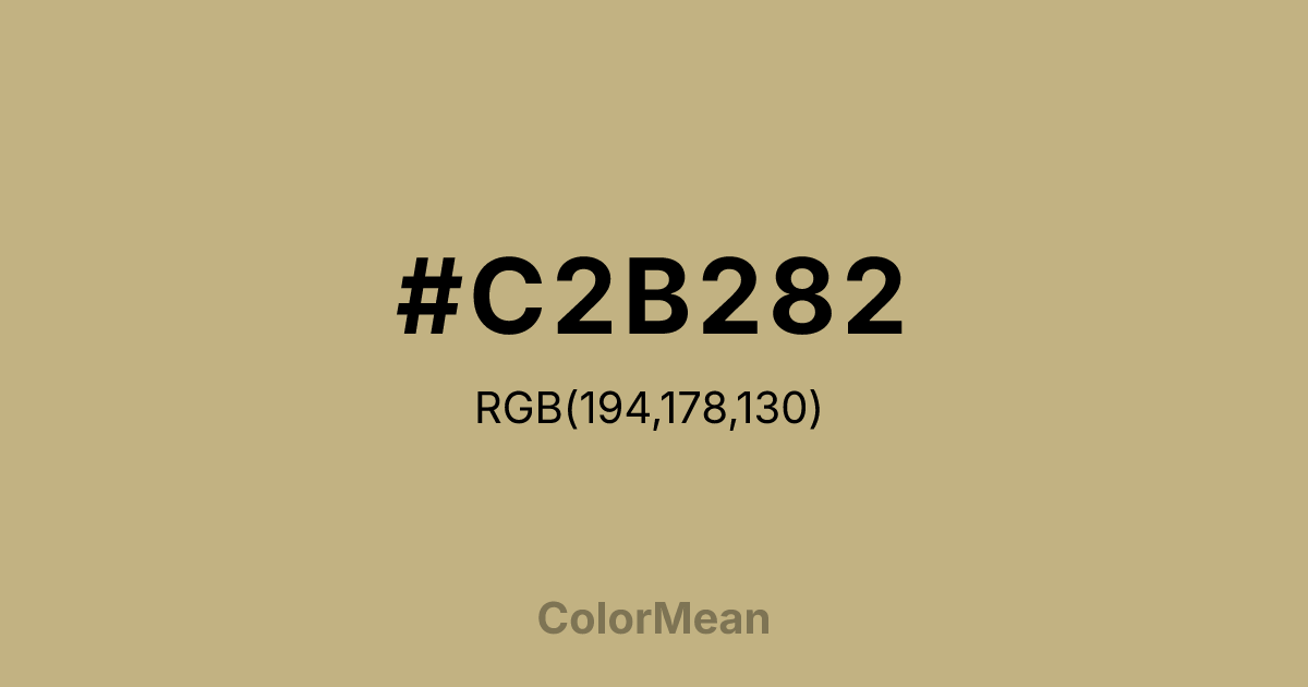 #C2B282 color swatch