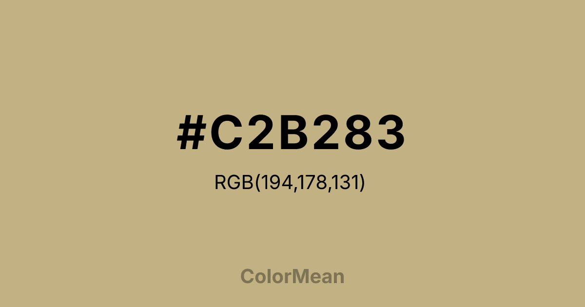 #C2B283 color swatch