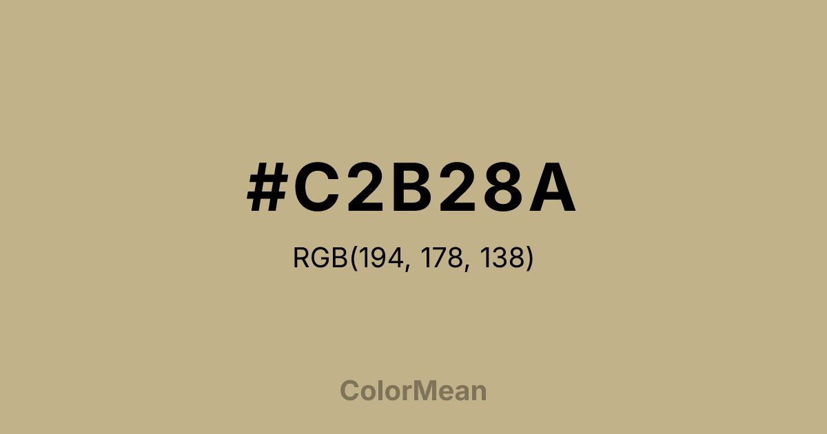#C2B28A color swatch