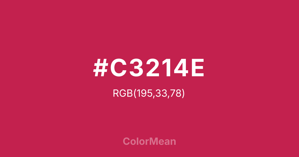 #C3214E color swatch