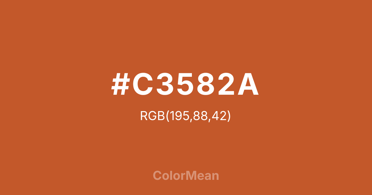 #C3582A color swatch