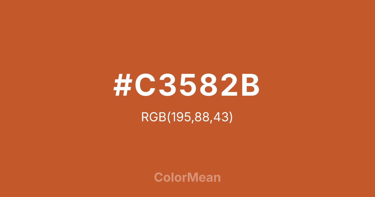 #C3582B color swatch