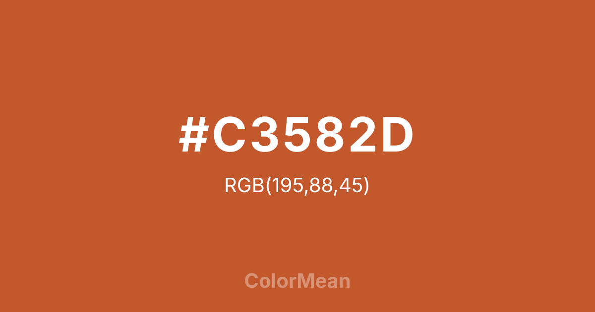 #C3582D color swatch