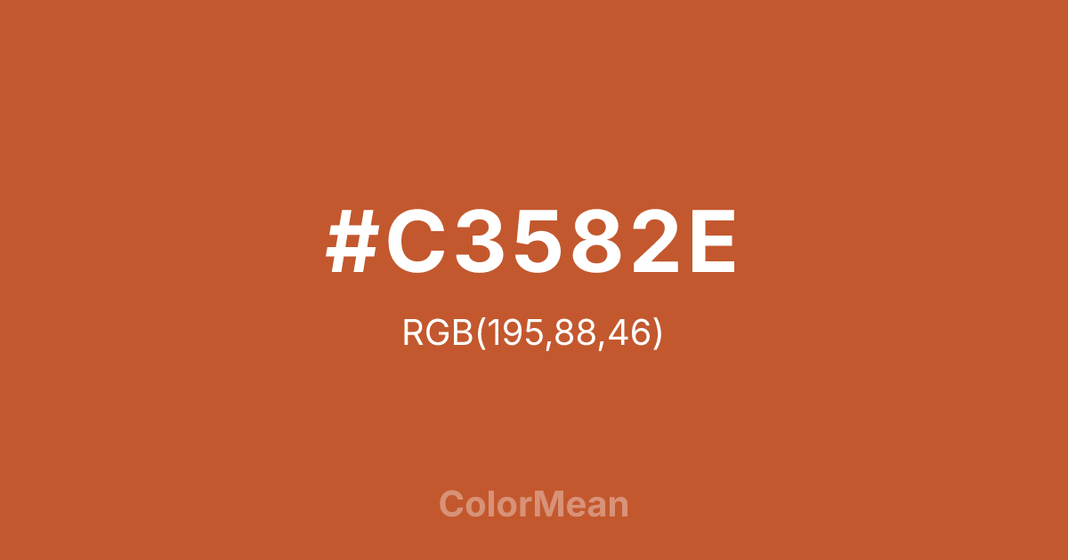 #C3582E color swatch