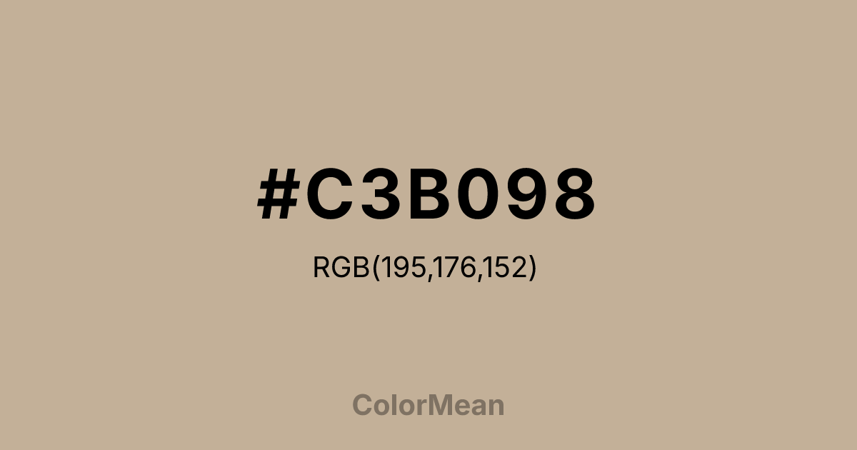 #C3B098 color swatch