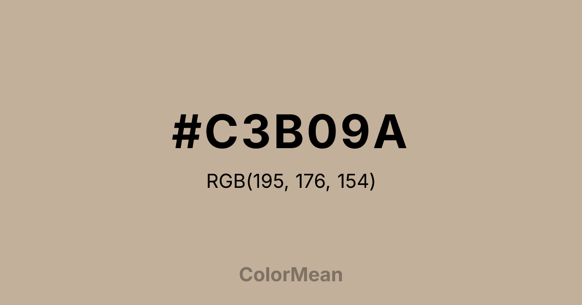 #C3B09A color swatch