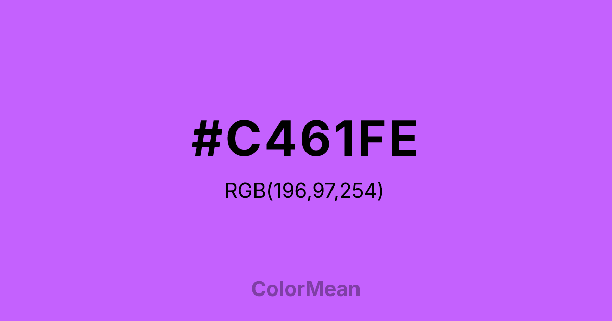 #C461FE color swatch