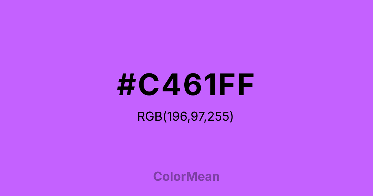 #C461FF color swatch