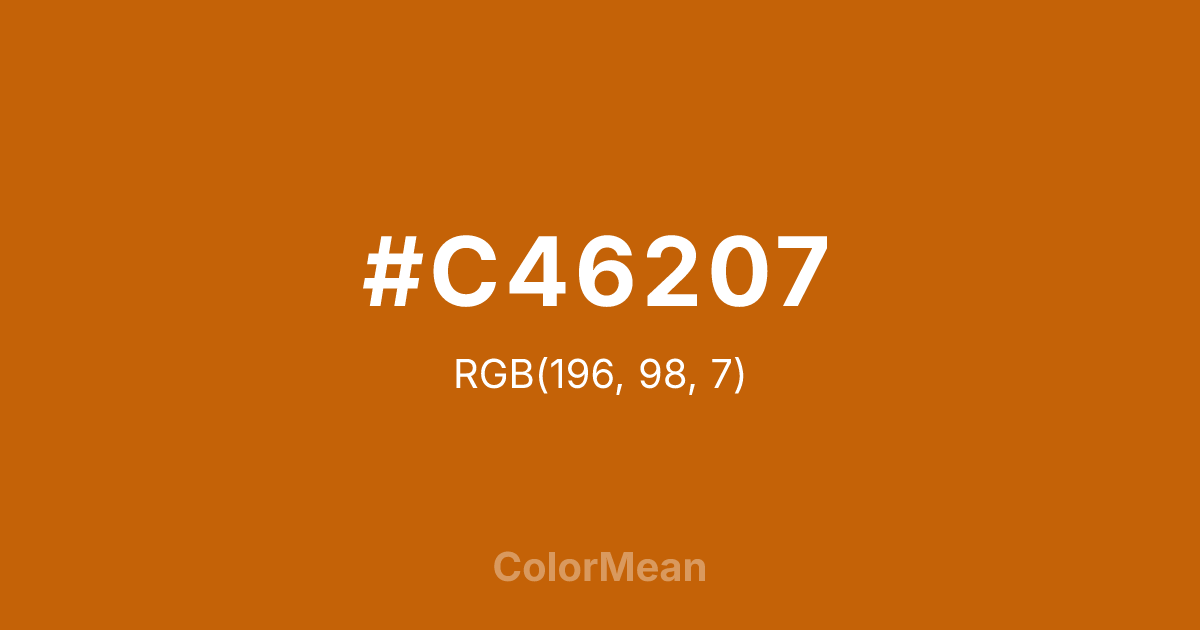 #C46207 color swatch