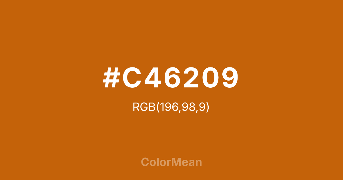 #C46209 color swatch