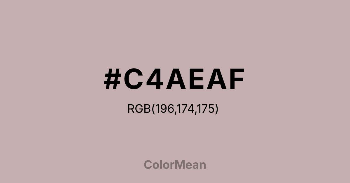 #C4AEAF color swatch