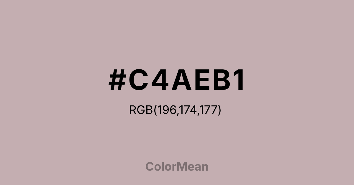 #C4AEB1 color swatch