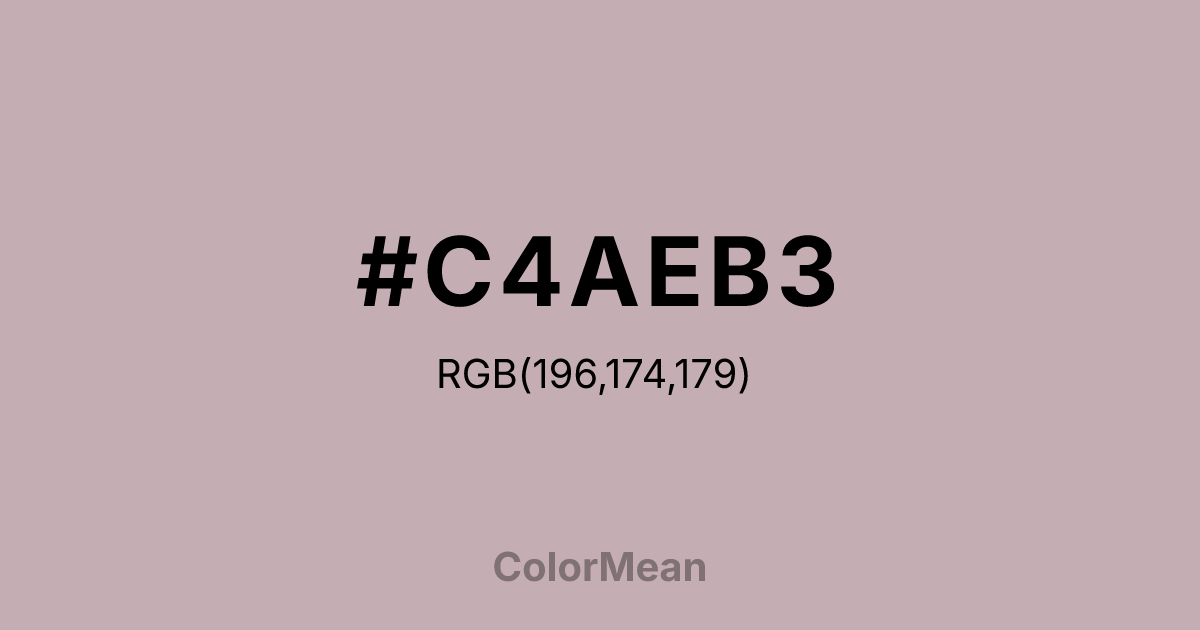 #C4AEB3 color swatch