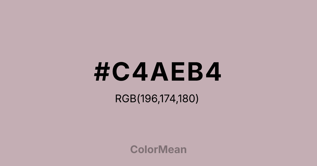 #C4AEB4 color swatch