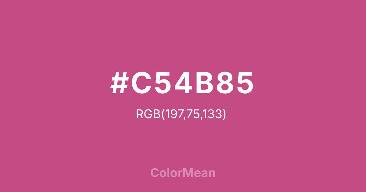 #C54B85 color swatch