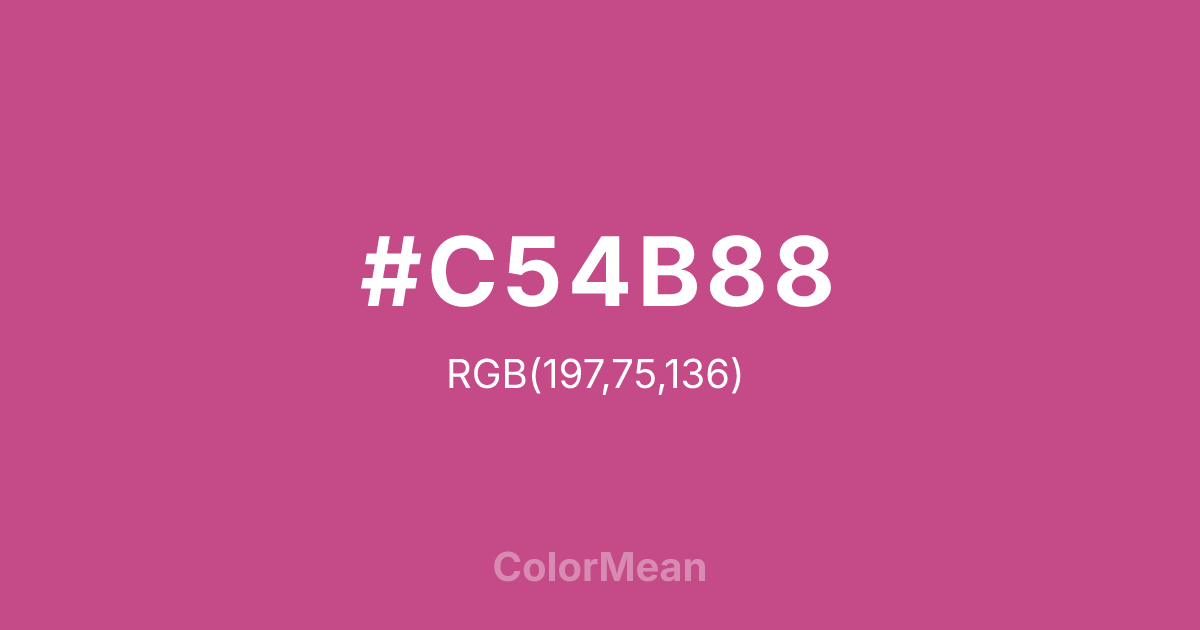 #C54B88 color swatch