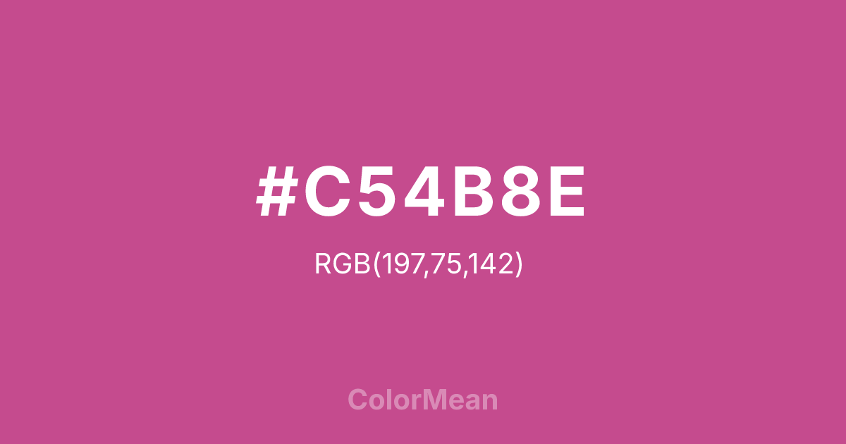 #C54B8E color swatch
