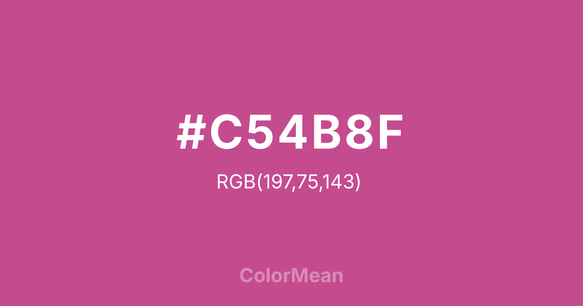 #C54B8F color swatch