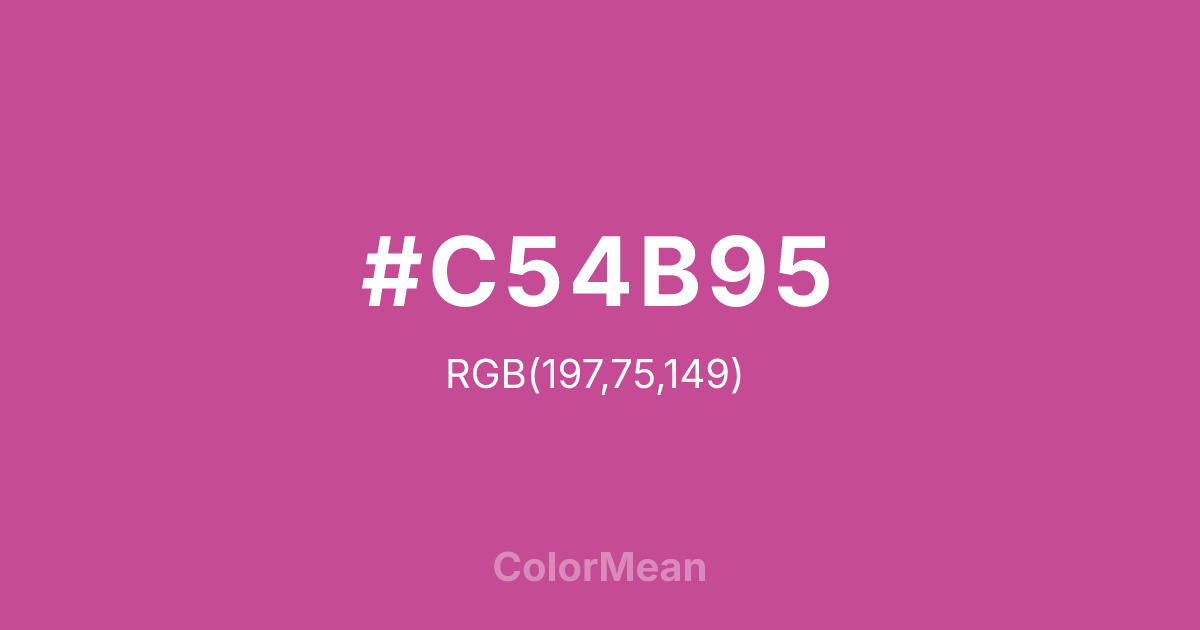 #C54B95 color swatch