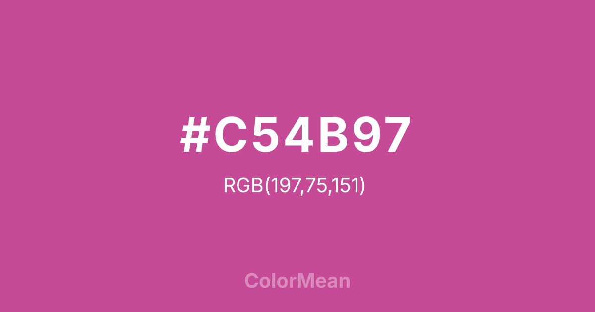 #C54B97 color swatch