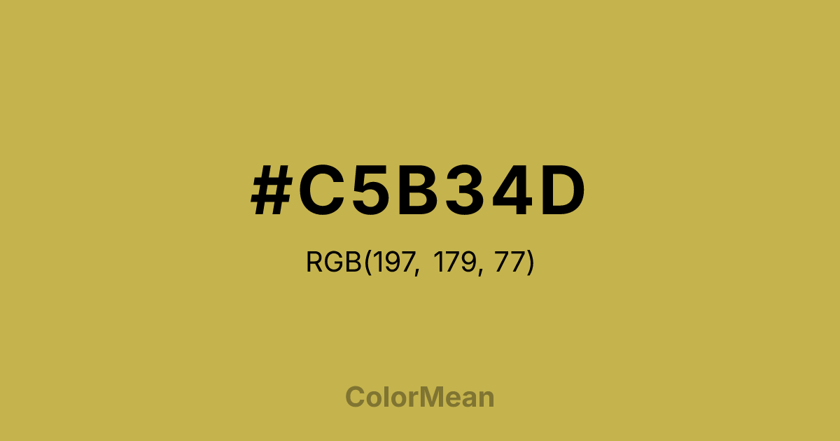 #C5B34D color swatch