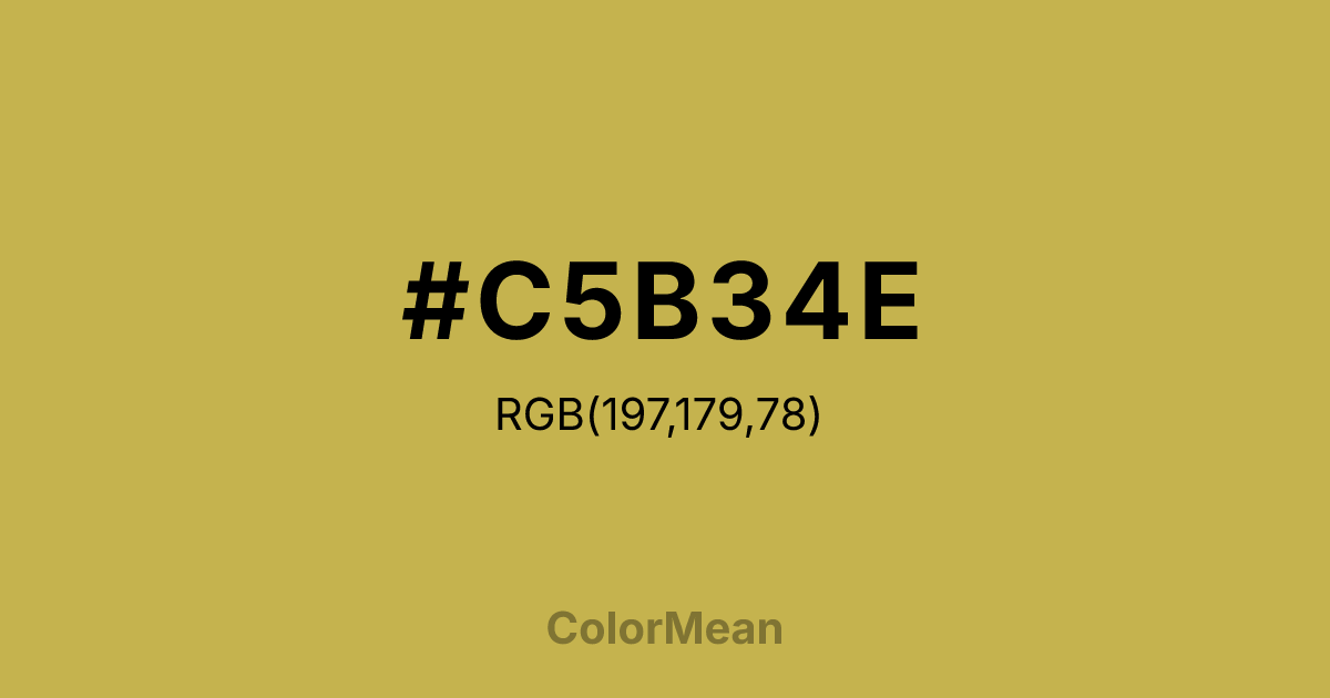 #C5B34E color swatch
