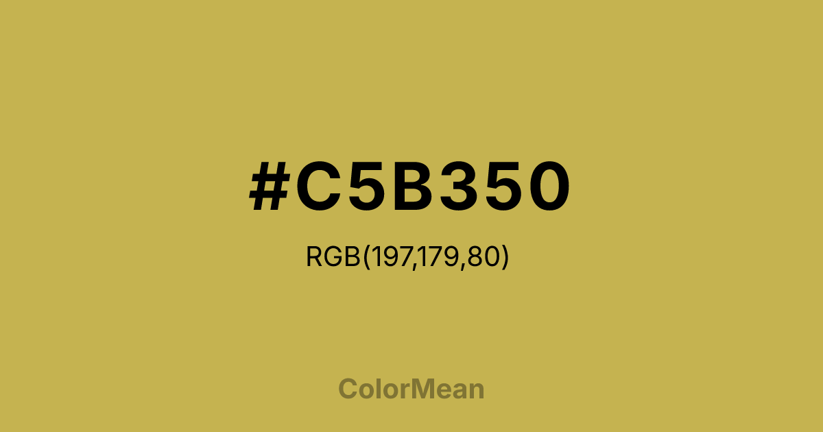 #C5B350 color swatch