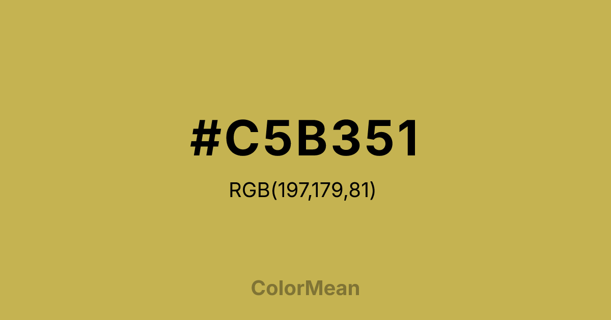 #C5B351 color swatch