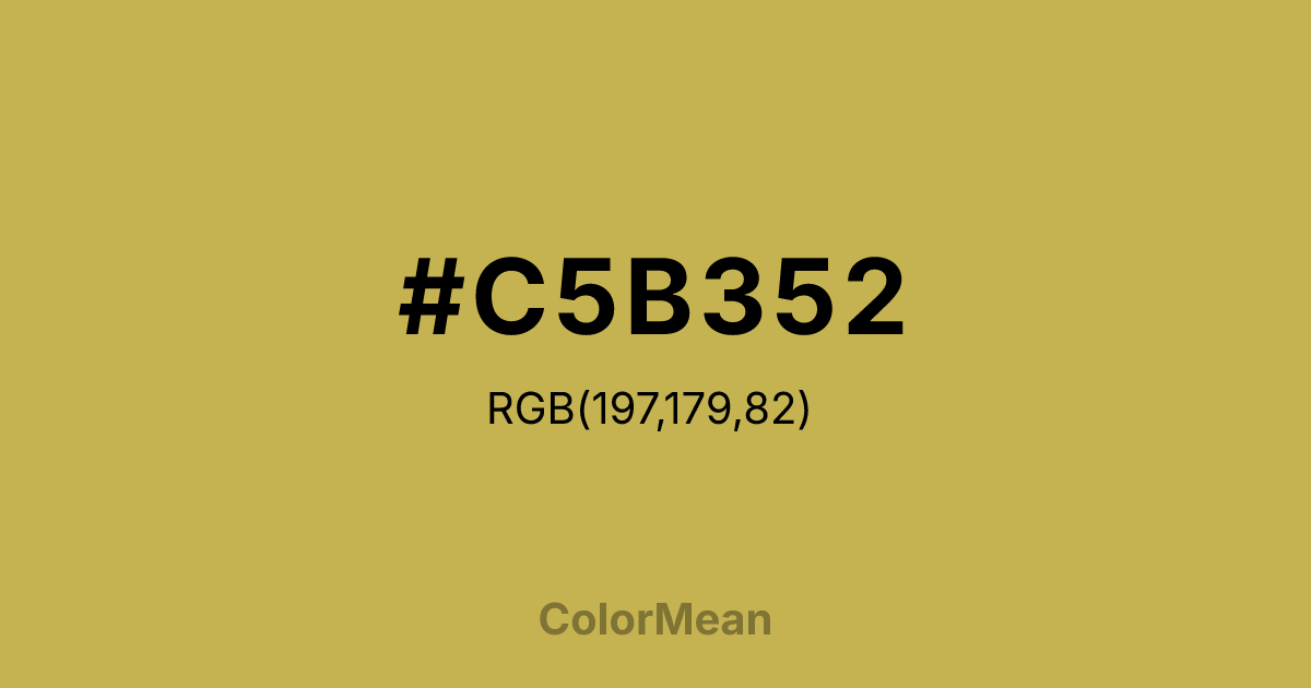 #C5B352 color swatch
