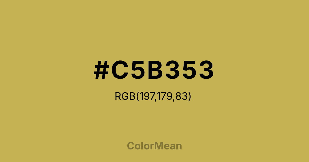 #C5B353 color swatch