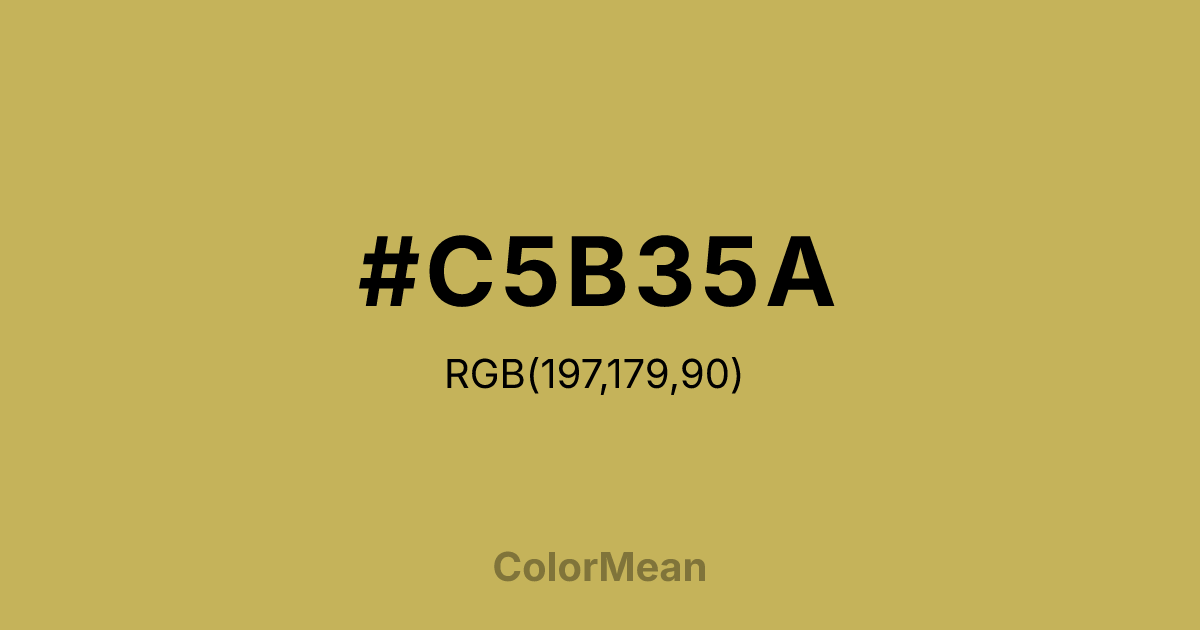 #C5B35A color swatch