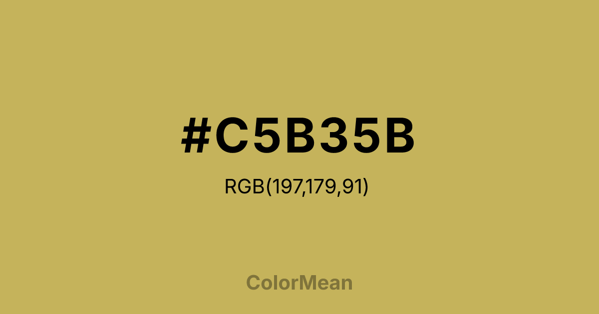 #C5B35B color swatch