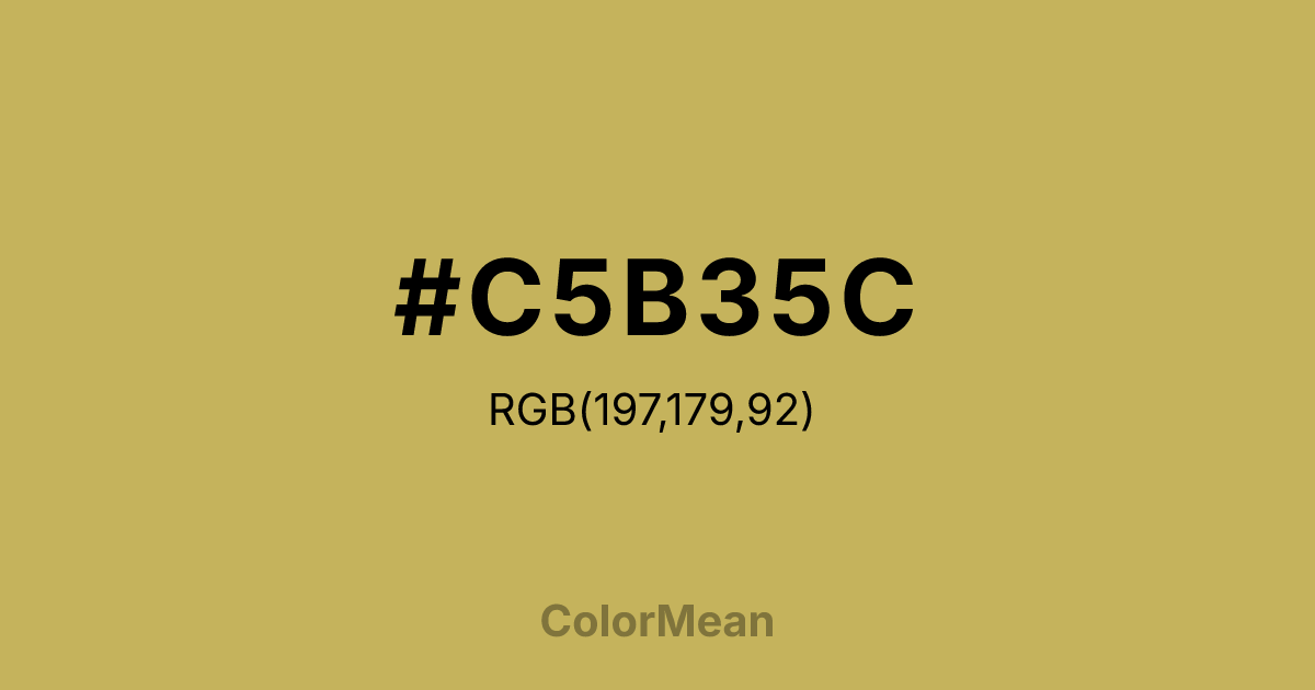#C5B35C color swatch