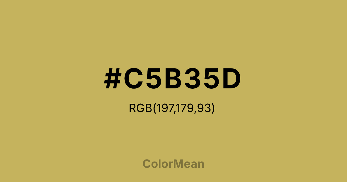#C5B35D color swatch