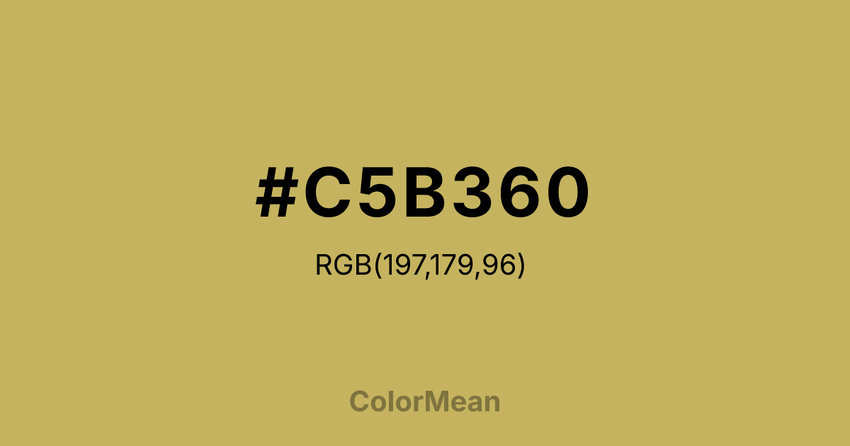 #C5B360 color swatch