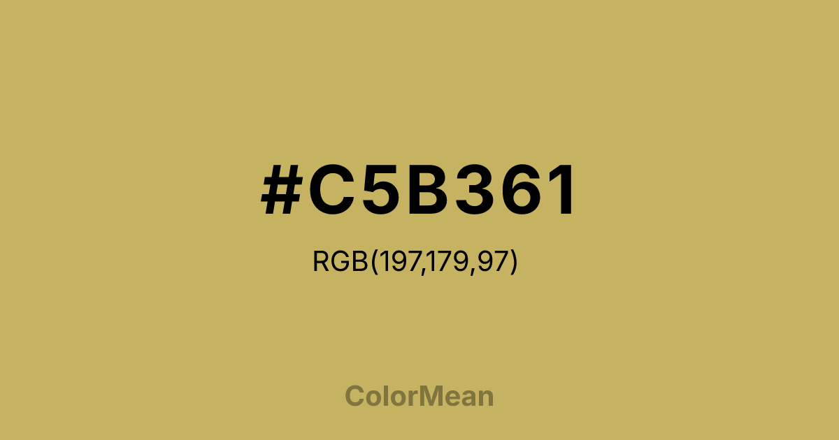 #C5B361 color swatch