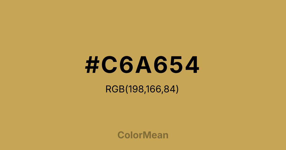 #C6A654 color swatch