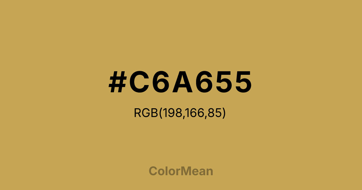 #C6A655 color swatch
