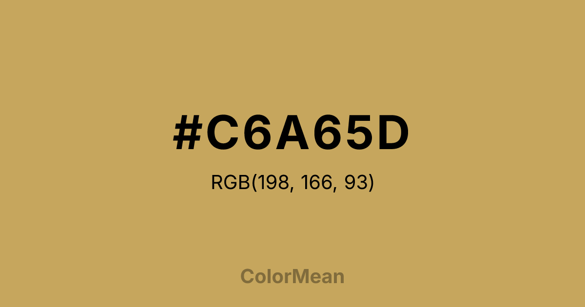 #C6A65D color swatch